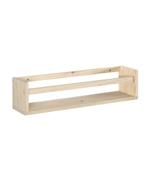 
Ontdek onze massief grenen wandplank - L60 x H15 cm. Deze plank kan worden aangepast aan verschillende kamers, afhankelijk van uw opbergbehoeften. Het kan zijn plaats vinden in een keuken voor specerijen, maar ook in een slaapkamer voor decoratie of voorwerpen. U kunt het ruw laten, schilderen of vernissen, afhankelijk van de stijl die u wilt aannemen. De langwerpige vorm is zeer praktisch en biedt veel opbergruimte. Productkenmerken: "Hout afkomstig uit duurzaam beheerde bossen" - PEFC-label. Klaar om te schilderen of te vernissen. Massief grenen. Zelf te monteren. Productafmetingen: Lengte 60 cm x breedte 15 cm x hoogte 15 cm - Nettogewicht: 1,6 kg. Verpakkingsafmetingen: Verpakking nr. 1: Hoogte 5,2 cm x breedte 60 cm x diepte 15 cm - Bruto gewicht: 1,774 kg. Merk: CaliCosy Kleur: Wooden Effect