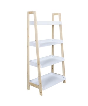 
Dit leuke wandrek van HOME DECO FACTORY is ideaal voor in de kinderkamer. Door de hoogte van 117 cm kunnen kinderen zelf hun favoriete bouwerken, boeken, speelgoed of knuffels een mooi plekje geven op één van de vier plankjes. Door de breedte van 60 cm is hier meer dan voldoende opbergruimte voor.Het rek is van blank hout en de 4 planken zijn van wit kunststof. Het rek loopt in de diepte taps toe naar boven. Productkenmerken:1 wandrek met 4 plankenAfmetingen: 60x30x117 cmMateriaal: hout en kunststofKleur: wit - Afmeting: - Kleur: Bruin - Materiaal: Hout