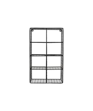 
Wall Rack Reja – functioneel en stijlvolHet Wall rack Reja van Present Time is niet alleen multi-inzetbaar, maar ook een echte eyecatcher voor je muur. Gemaakt van draadmetaal, is dit wandrek verkrijgbaar in verschillende modellen en kleuren. Kies bijvoorbeeld voor het compartment rack om je favoriete koffiekopjes in op te bergen, of ga voor de double layer als statement in je keuken voor je voorraadpotten. Zo wordt je muur niet alleen praktisch, maar ook een stijlvol element in je interieur. - Afmeting: 30x18x50 - Kleur: Zwart - Materiaal: Metaal
