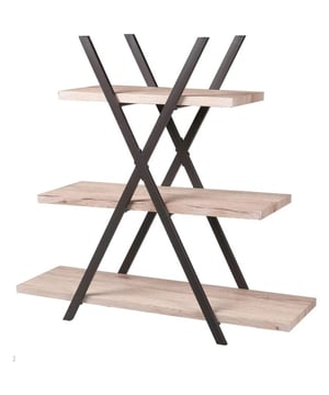 
Deze unieke Piramidekast van het merk Urban Living is een prachtig meubelstuk in je interieur, door zijn bijzondere vormgeving.Het meubel heeft 3 verdiepingen, waarop uw accessoires en decoratieve items tot hun recht zullen komen.Productdetails:Merk: Urban LivingAfmetingen: L33 x B100 x H101 cm.Materiaal: Zwart Metalen Frame / met houten plankenIndustriele look - Afmeting: - Kleur: Zwart - Materiaal: Metaal