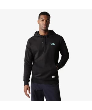 The North Face Regrind Men’s Black Hoody combines everyday comfort with sustainable design. Crafted from soft, recycled materials, it delivers a cosy feel while reducing environmental impact. The minimalist black design is finished with The North Face logo on the chest for a classic, understated look. Featuring a kangaroo pocket for convenience and an adjustable drawstring hood for personalised coverage, this versatile hoodie is perfect for casual wear, layering, or outdoor adventures.