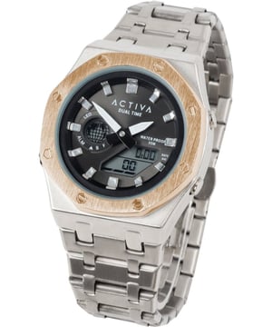 De Activa x Invicta ACWM303-004 heeft een  horlogekast van 45 millimeter met een zwarte wijzerplaat.
Dit model wordt aangedreven door een accuraat Quartz uurwerk.
3 bar waterdicht.
Dit model is onderdeel van de Activa x Invicta Digital collectie.

Inclusief 2 jaar garantie.