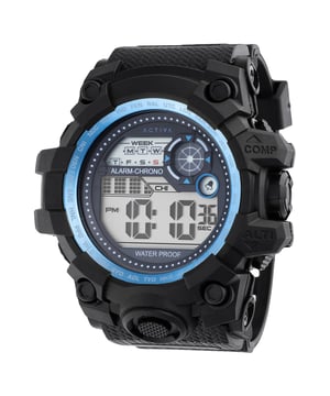 De Activa x Invicta ACW430-003 heeft een Plastic horlogekast van 52 millimeter met een zwarte wijzerplaat.
Dit model wordt aangedreven door een accuraat Quartz uurwerk.
3 bar waterdicht.
Dit model is onderdeel van de Activa x Invicta Digital collectie.

Inclusief 2 jaar garantie.