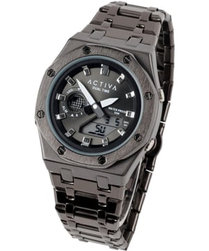 De Activa x Invicta ACWM303-003 heeft een  horlogekast van 45 millimeter met een zwarte wijzerplaat.
Dit model wordt aangedreven door een accuraat Quartz uurwerk.
3 bar waterdicht.
Dit model is onderdeel van de Activa x Invicta Digital collectie.

Inclusief 2 jaar garantie.