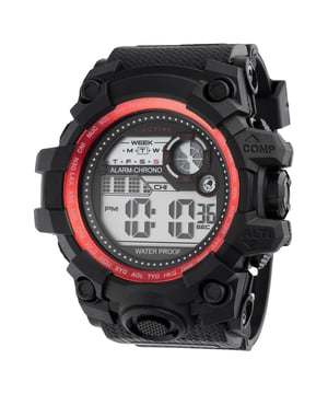 El Activa x Invicta ACW430-004 tiene una caja de plastico de 52 millimetros con una esfera negro.
Esta modelo funciona con un movimiento de Cuarzo preciso.
Resistencia a la presión de aqua de 3 bares.
Este modelo es parte de la colección Activa x Invicta Digital.

2 años de garantía Activa x Invicta.
