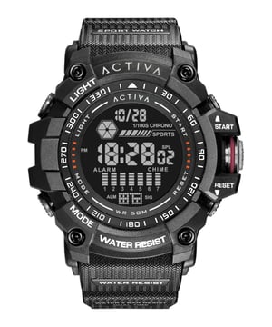 El Activa x Invicta ACW8020-001 tiene una caja de plastico de 56 millimetros con una esfera negro.
Esta modelo funciona con un movimiento de Cuarzo preciso.
Resistencia a la presión de aqua de 3 bares.
Este modelo es parte de la colección Activa x Invicta Digital.

2 años de garantía Activa x Invicta.