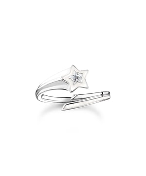 Women's Thomas Sabo Ring with Stones. A global trendsetter in jewellery and watches, THOMAS SABO designs are modern, glamorous and diverse. Known for their expressive designs, the brand's collection of men's and women's accessories, including their iconic charms, beaded bracelets, infinity rings and skull pendants have acquired cult status. For high-quality accessories to suit every occasion, THOMAS SABO has you covered. Material: 100% Sterling Silver. Ref: TR244304114.