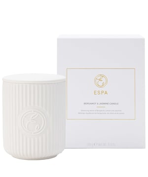 Experience the soothing power of aromatherapy with the ESPA Bergamot & Jasmine Scented Candle. Weighing 240g, this beautifully crafted candle blends the uplifting scents of Geranium, Ylang Ylang, and warm Frankincense. Made from high-quality essential oils and a natural mineral wax blend, it transforms your space into a serene sanctuary. Light the wick and let the calming fragrance envelop you, creating a peaceful atmosphere perfect for relaxation or meditation. Elevate your self-care routine with this luxurious scented candle.
