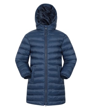 The Florence Longline Padded Jacket will ensure your little ones stay warm and toasty this winter. A lightweight jacket insulated with soft synthetic padding, in a longline style for extra coverage and features two convenient front pockets.   Lightweight - Great for travelling, comfortable to wear and easy to pack  Padded Insulation - Microfibre filling provides excellent heat retention, a synthetic alternative to down  Warm & Cosy - fabric feels soft on the skin and keeps you warm  (Ref: 029309)