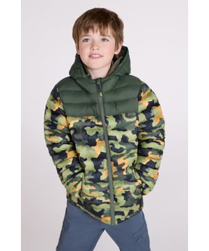 The Printed Seasons Kids Padded Jacket guarantees a cosy winter. Lightweight microfiber padding for better insulation and made of water-resistant fabric - it's great for winter outdoor fun. (Ref: 053023)