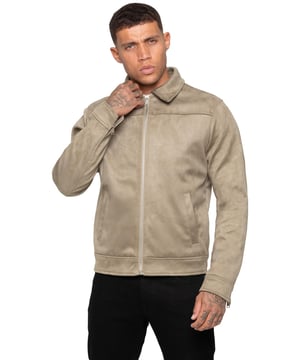 Elevate your wardrobe with the Enzo Milano Men’s Suede Jacket, designed for both comfort and style. Crafted from premium-quality suede, this jacket features a smooth zip front closure, a smart classic collar, and a modern tailored fit. Functional details such as side slip pockets, zip cuffs, and an inside pocket provide practicality without compromising on elegance. The rich brown color makes it a versatile piece, perfect for layering with casual or smart-casual outfits.