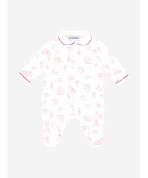 Dress your little princess in luxury with the Emporio Armani Baby Girls Logo Babygrow in Pink. Designed with SS2025 trends in mind, it’s the epitome of high-end baby fashion.

Exclusive Design: Features the iconic Emporio Armani logo in a delicate pink palette.
Premium Fabric: Crafted from ultra-soft cotton to ensure your baby girl's utmost comfort.
Effortless Style: Easy snap fasteners for quick dressing, merging convenience with elegance.
Ideal Gift: Perfect for a stylish addition to any baby girl's wardrobe or a thoughtful luxury gift.

Embrace elegance & comfort for her early years!