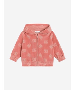 Discover the exquisite Baby Girls Jacquard Logo Zip-Up Top in chic pink by Dolce & Gabbana, a premier addition for SS2025. Precisely crafted in Italy, this top is an emblem of luxury and comfort for your little one. Here's why it’s a wardrobe essential:

Italian Craftsmanship: Impeccably tailored, offering unrivalled durability and quality.
Charming Jacquard Logo: Elevates the garment with iconic, eye-catching design.
Comfort Fusion: Blends softness with style, perfect for all-day wear.

Elevate her style with this unmatched Dolce & Gabbana masterpiece!