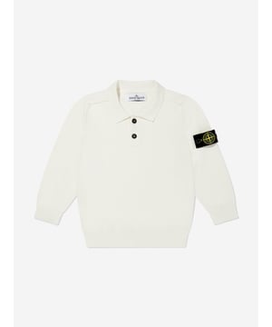 Introducing the Boys Long Sleeve Knit Polo Shirt in White from Stone Island Junior - a quintessential staple for SS2025. Embodying Italian craftsmanship, this polo merges elegance with youthful charm. Revel in its standout features Crafted in Italy Impeccable attention to detail guarantees unsurpassed durability and style. Exquisite Comfort Luxuriously soft fabrics ensure comfort for all-day wear. Timeless Design A classic white hue enhances versatility, making it a perfect match for any occasion.Elevate your boy's wardrobe with this exquisite polo from Stone Island Junior. Order now to indulge in Italian luxury!