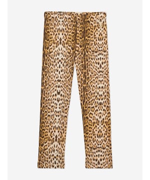 Introducing the exquisite Roberto Cavalli Girls Branded Leggings in an elegant brown hue, expertly crafted in Italy as part of the SS2025 collection. Tailored to complement your girl's wardrobe with sophistication and flair, these leggings are the epitome of luxurious comfort and cutting-edge style.Key features include Exclusively Made in Italy Exceptional craftsmanship and premium fabric selection ensure top-notch quality and longevity. Fashion-Forward Design Boasting Roberto Cavalli's iconic style, these leggings serve as a chic wardrobe staple. Supreme Comfort Soft, stretchable materials provide effortless wearability, perfect for dynamic daily adventures.Elevate her style with Roberto Cavalli's legacy of glamour. Order now and infuse your girl's look with Italian luxury!