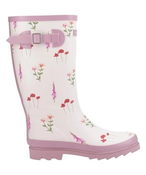 Marke: Cotswold. Obermaterial: Gummi. Einlegesohle: Memory-Schaum. Absatz: Low Block Heel. Wadenmitte. Design: Kontrast, Blumen, Logo, Unifarben, bedruckt. Zehenstil: Rund. Verstellbare Schnalle, Zum Überziehen.