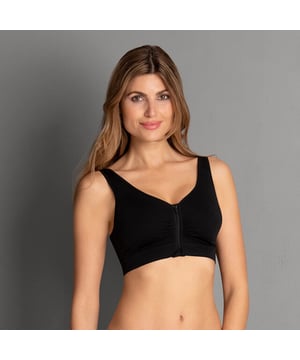
Anita Lynn Prothese Bh 5768

 Sportieve look, eenvoudig comfort: de naadloze prothesebustier kunt u vooraan met een doorlopende ritssluiting openen. Hij is dus zowel modieus als handig. Voor een natuurlijk silhouet zorgen de uitneembare cups in de dubbellaagse beha, die zowel flatterend zijn als steun geven. Aangenaam brede, zachte schouderbandjes vervolledigen het second-skin-comfort.

 | Materiaal info: 45% polyester 40% polyamide 15% elastaan | Wasinstructie: Handwas niet geschikt voor de droger