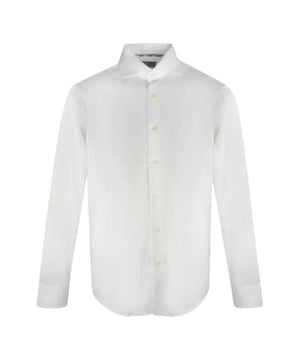 100% Cotton. Design: Plain. Fastening: Button. Cuff: Buttoned. Sleeve-Type: Long-Sleeved. Neckline: Turn Down Collar. Fit: Regular. XS: 34 in. S: 36 in. M: 38 in. L: 40 in. XL: 42 in. XXL: 44 in.