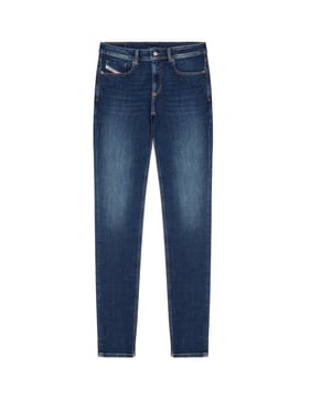 98% Cotton, 2% Elastane. Fabric: Denim. Design: Plain. Pockets: 2 Side Pockets, 2 Back Pockets, 1 Coin Pocket. Fastening: Button, Zip Fly. Belt Loops.