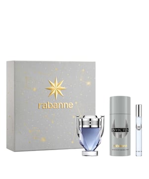 Experience the essence of triumph with the Rabanne Invictus Eau de Toilette Gift Set for Men. This powerful fragrance blends invigorating notes of fresh grapefruit with a unique marine accord and rich guaiac wood, creating a captivating scent that embodies victory. The set includes a 50ml and a 10ml bottle of Invictus Eau de Toilette, along with a refreshing 150ml deodorant. Encased in a striking trophy-like bottle designed by Cédric Ragot, this gift set inspires strength and courage, making it the perfect gift for the modern man.