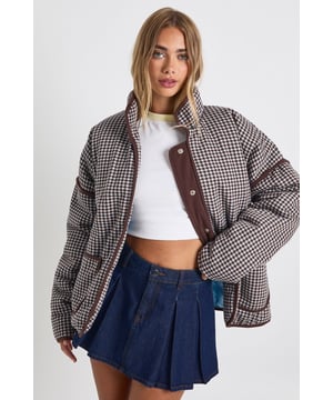 Check Oversized Jacket
