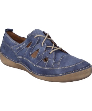La primavera y el verano son sencillamente la época de los zapatos bajos. Disfruta de esta hermosa época del año con estos zapatos bajos azules para mujer. El práctico cordón proporciona al pie la mejor sujeción al caminar y al estar de pie. Nuestro modelo tiene una plantilla extraíble que se puede cambiar. El modelo también presenta costuras a mano de alta calidad. Con un ancho de G, el zapato bajo Fergey 36 es extremadamente cómodo. Especialmente en su tiempo libre: ¡encontrará su camino con nuestro compañero de todos los días!