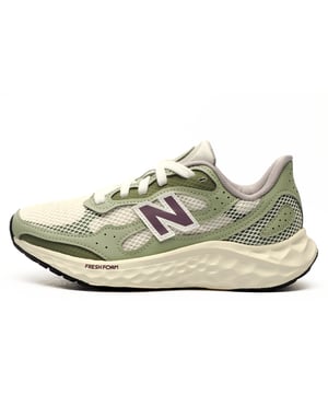 The New Balance Arishi v4 Womens Running Shoes combine all day comfort with reliable performance. A breathable mesh upper keeps your feet cool, while the secure lace-up closure ensures a snug fit and feel. Plush Fresh Foam midsole cushioning delivers soft, responsive support for every stride, and the durable rubber outsole provides excellent traction on a variety of surfaces. Finished with signature New Balance branding, these shoes offer a sleek, modern look perfect for runs, workouts, or all-day wear.
 
 - Textile / Mesh upper 
 - Lace up closure
 - Cushioned heel & ankle collar 
 - Fresh foam midsole cushioning 
 - Durable rubber outsole 
 - Comfort cushioned insole
 - New Balance branding