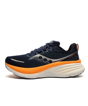Comfort redefined. Protection elevated. Performance transformed.
 From the ground up, this shoe was built to deliver a new standard of running comfort. Its innovative geometry provides maximum cushioning and a protective feel that keeps you moving with confidence.
 A dual-cushioning system sets the foundation: ultra-responsive PWRRUN PB foam sits directly underfoot for plush comfort youll want to live in, while a broad base of PWRRUN foam surrounds and supports the foot with every step.
 Guiding each stride is Center Path Technology  a breakthrough design with a broader platform, higher sidewalls, asymmetric shaping, and a rocker profile. The result: smoother transitions, stable landings, and an effortless ride from impact to toe-off.
 Whether youre chasing long miles or all-day comfort, this shoe keeps you protected, cushioned, and ready for whatevers next.

- Textile / synthetic upper
- Adaptive lacing system for secure fit
- Protective fit  cradles the foot securely PWRRUN PB cushioning
- CenterPath technology for guided, movement.
- Ortholite sockliner
- Padded tongue and heel
- Heel pull for easy on off
- Offset: 6mm (38/32 mm)
- Saucony branding throughout