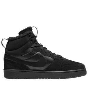 Elevate your footwear game with the Nike Court Borough Mid 2 Boot Bg in sleek black. Designed for durability and style, this sneaker combines the classic mid-top silhouette with boot-inspired elements, offering superior ankle support and comfort. The sturdy construction and premium materials ensure long-lasting wear, while the versatile black design complements any outfit. Perfect for active days or casual outings, these trainers deliver reliable traction and a snug fit, making them an essential addition to your collection. Experience the blend of functionality and modern style with the Court Borough Mid 2 Boot Bg. 100% Textile