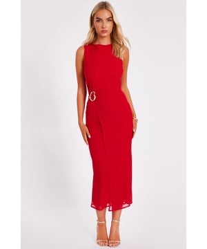 - Mesh finish - Wrap front look - Gold buckle detail - Sleeveless - Model height: 5'7" - Model wears uk 8 / us 4 / eur 36 - Always check the wash care label - Cool hand wash with mild detergent