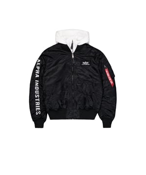 Die MA-1 D-Tec SE Bomberjacke ist eine stylische und funktionelle Jacke, die Sie bei jedem Wetter warm hält. Sie verfügt über eine abnehmbare Sweatkapuze, Ärmel- und Rückensticker und ein abnehmbares Klettverschluss-Logo.