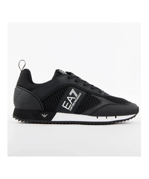 Basket EA7 Evolution Mesh Homme Noir Synthétique. Authentique Chaussure de la marque EA7 - design streetwear/sportswear de EA7 - EA7 pour Homme fashion, parfait pour la vie de tous les jours - Basket EA7 de couleur Noir s'associe parfaitement avec le reste de votre dressing - matiere Synthétique confortable -  Lacets classic - Evolution Mesh - Synthétique