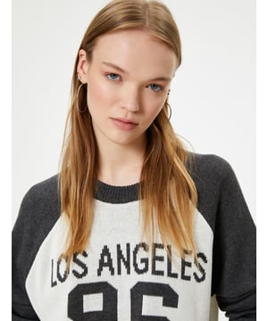 -Mit Jacquard -Regular -Ohne Tasche -Normale Länge -Langärmelig -Rundhalsausschnitt -Sweater