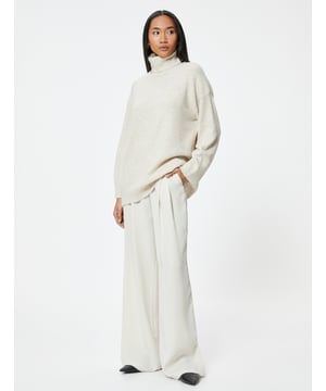 -Erneuert -Oversize -Ohne Tasche -Hüftenlänge -Langärmelig -Rollkragen -Sweater