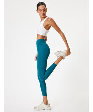 -Tight -Leggingss -Ohne Tasche -Krop Länge(Handgelenk) -Hohe Leibhöhe -Normaler Hosenbein -Leggings