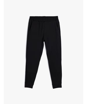 -Mit Nahtdetail -Straight -Jogger -Seitentasche -Normale Länge -Normale Leibhöhe -Hosenbein Mit Gummizug -Sweathose