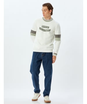 -Softshell -Mit Farbblock -Reliefdruck -Motto/Schriftzug -Regular -Boxy -Ohne Tasche -Normale Länge -Langärmelig -Rundhalsausschnitt -Sweatshirt