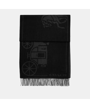 Jumbo Horse and Carriage Oversized Muffler,  Length: 193.00 cm,  Width: 1.00 cm,  Height: 48.00 cm