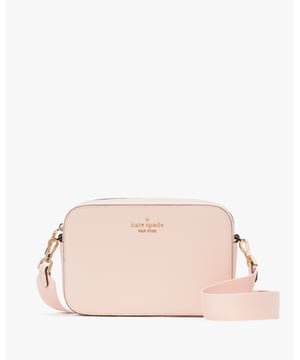 Our Crossbodies Are Perfect If You Want To Carry Your Important Things Without All The Bulk. Plus, Your Hands Are Free To Keep Up With All Your Group Texts And Grip That Vanilla Latte., Madison Saffiano Leather Mini Camera Bag, Metal Pinmount Logo, Interior Slip Pocket, Back Slip Pocket,  Length: 6.00 Cm,  Width: 19.00 Cm,  Height: 13.00 Cm