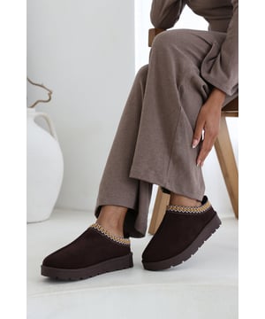 Get ready to embrace the Autumn with these Cosy Faux-Suede Fur Lining Low Ankle Boot. Loved for their slip-on design and no straps finishing off with a complementing Aztec design. They feature a soft and comfortable interior that provides maximum comfort, ensuring you can wear them for long periods with ease. Whether you're lounging at home or heading out on a chilly day, their lightweight sole and casual style make them an everyday essential.  • Heel height approx: 1 inch  • Fastening: Slip on • Faux suede finish  • Toe Shape: Round