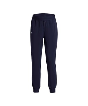 87% Polyester, 13% Elasthan. Material: 4-Wege-Stretch, gewebt. Design: Logo, einfarbig. Verschluss: Zum Anziehen. Materialtechnologie: Atmungsaktiv, fluorfreies Material, UA Storm-Technologie, ultraleicht, wasserabweisend. Hoher Schnitt, schmal zulaufendes Bein. Taschen: 2 Seitentaschen. Taille: Kordelzug, elastisch.