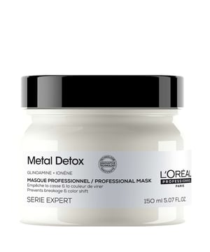 Transform your hair with the L'Oréal Professionnel SERIE EXPERT Metal Detox Hair Mask. This innovative treatment reduces hair breakage by up to 87% and enhances shine by up to 2x. The unique formula, enriched with Glicoamine, effectively cleanses hair from harmful metal particles found in water, preventing damage and color fading. Suitable for all hair types, including color-treated, bleached, and natural curls, this mask is your go-to solution for healthier, shinier hair. Simply apply to wet hair, lather, and rinse for optimal results.