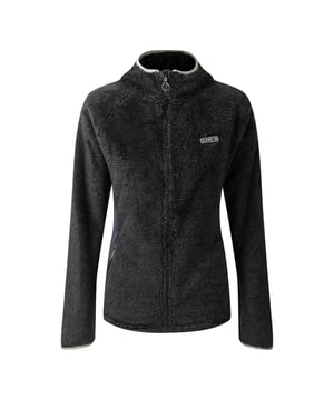 Fabric: Fleece, Fluffy, Ilus Core Stretch, Recycled, Soft Touch, Textured. Design: Logo. Hood Features: Grown On Hood, Wrap Around. Back Neck Hanging Loop, Branded Tab, Stretch Side Panels. Neckline: Cowl Neck, Hooded, Jersey Collar. Cuff: Jersey. Sleeve-Type: Long-Sleeved. Fit: Snug Fit. Pockets: 2 Lower Pockets, Zip. Fastening: Full Zip. 6 UK: 30 in. 8 UK: 32 in. 10 UK: 34 in. 12 UK: 36 in. 14 UK: 38 in. 20 UK: 44 in. 18 UK: 42 in. 16 UK: 40 in.