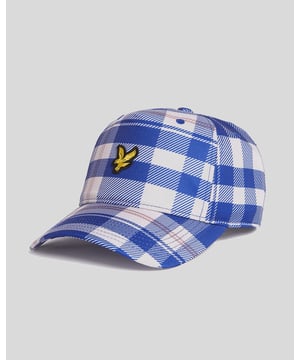 Erfgoed met een twist. Deze baseballpet heeft een opvallend tartan ruitpatroon, een gestructureerde vorm en een verstelbare pasvorm voor een opvallende, dagelijkse stijl. - Geheel van tartan ruitstof - Gebogen klep met gestikt detail - Verstelbare band op de rug