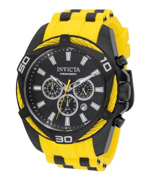 De Invicta 46037 heeft een roestvrijstalen horlogekast van 50 millimeter met een zwarte wijzerplaat.
Dit model wordt aangedreven door een accuraat Quartz uurwerk.
10 bar waterdicht.
Dit model is onderdeel van de Invicta Bolt collectie.

Inclusief 2 jaar garantie.