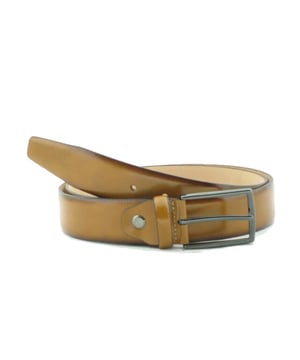 

     Artikel 2350 in kleur 03-Light Cognac is een prachtige bruine riem, voor heren, van het merk Alpelle. De voering is leer. 
    
    