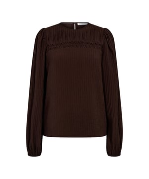 
Materiaal
85% Viscose, 15% Polyamide
Kleur
Dark Brown 145