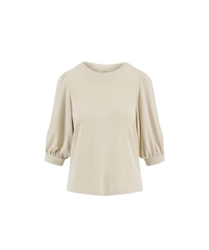 
ZUSSS TOP MET POFMOUW LEEM

 Hip shirt met pofmouwen uit de collectie van Zusss. Combineer met de prinbroek of print rok en je set is compleet!

 Zusss: basic, stoer, uniek en een tikkeltje eigenwijs.

 Kleur: Zand

 Materiaal: 65% Modal / 35% Nylon