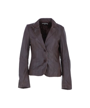 Elevate your wardrobe with the Ashwood Leather Women's Blazer Jacket, a beautifully tailored piece crafted from premium British hides. Designed with a classic notch lapel, sleek two-button front closure, and form-flattering silhouette, it brings timeless sophistication to both office and evening wear. The addition of raw edges enhances its modern, artisanal character, while the fully lined interior ensures comfort and durability for all-day elegance.