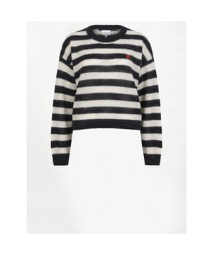 
Op zoek naar een verfijnde, alledaagse knit? De Ariama trui in black & cream is precies wat je nodig hebt. Deze relaxed-fit stijl is gemaakt van een lichtgewicht alpacawolmix en heeft een geribde ronde hals, verlaagde schouders en lange mouwen met geribde boorden. Het zwart-wit gestreepte ontwerp is afgewerkt met een klein rood geborduurd logo aan de voorkant. Combineer met een wide-leg jeans voor een casual-chique look.
• Relaxed gestreepte gebreide trui met ronde hals
• Lichtgewicht alpaca-wolblend
• Verlaagde schouders
• Lange mouwen met geribde boorden
• Geborduurd monogramlogo
• Het model op de foto is 1,78 m lang en draagt onze maat 36